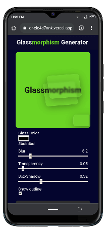 glassmorphismGen